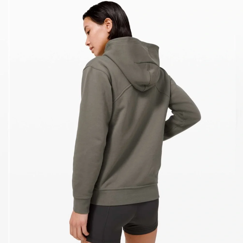lululemon athletica Women’s Olive Green Pullover Hoodie Sweatshirt Size 6